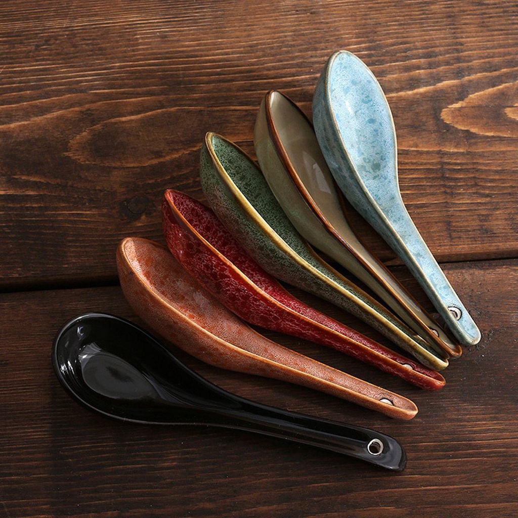 YIYU Muỗng Ăn Súp Phong Cách Nhật Bản