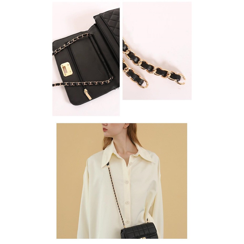 Dây da phối xích, dây xích kim loại đeo vai túi xách quai túi bag straps, chain, CROSSBODY BAGS, bag string