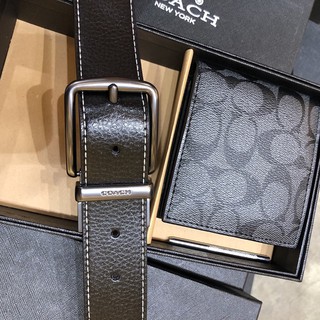 SET THẮT LƯNG COACH KÈM VÍ 2 TRONG 1