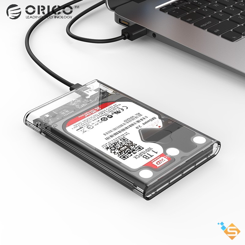 Hộp Đựng Ổ Cứng ORICO SATA HDD SSD 4TB 2139U3 USB 3.0 2.5&quot; Hỗ Trợ 2/4TB 5Gbps Trong Suốt - Bảo Hành 1 Năm