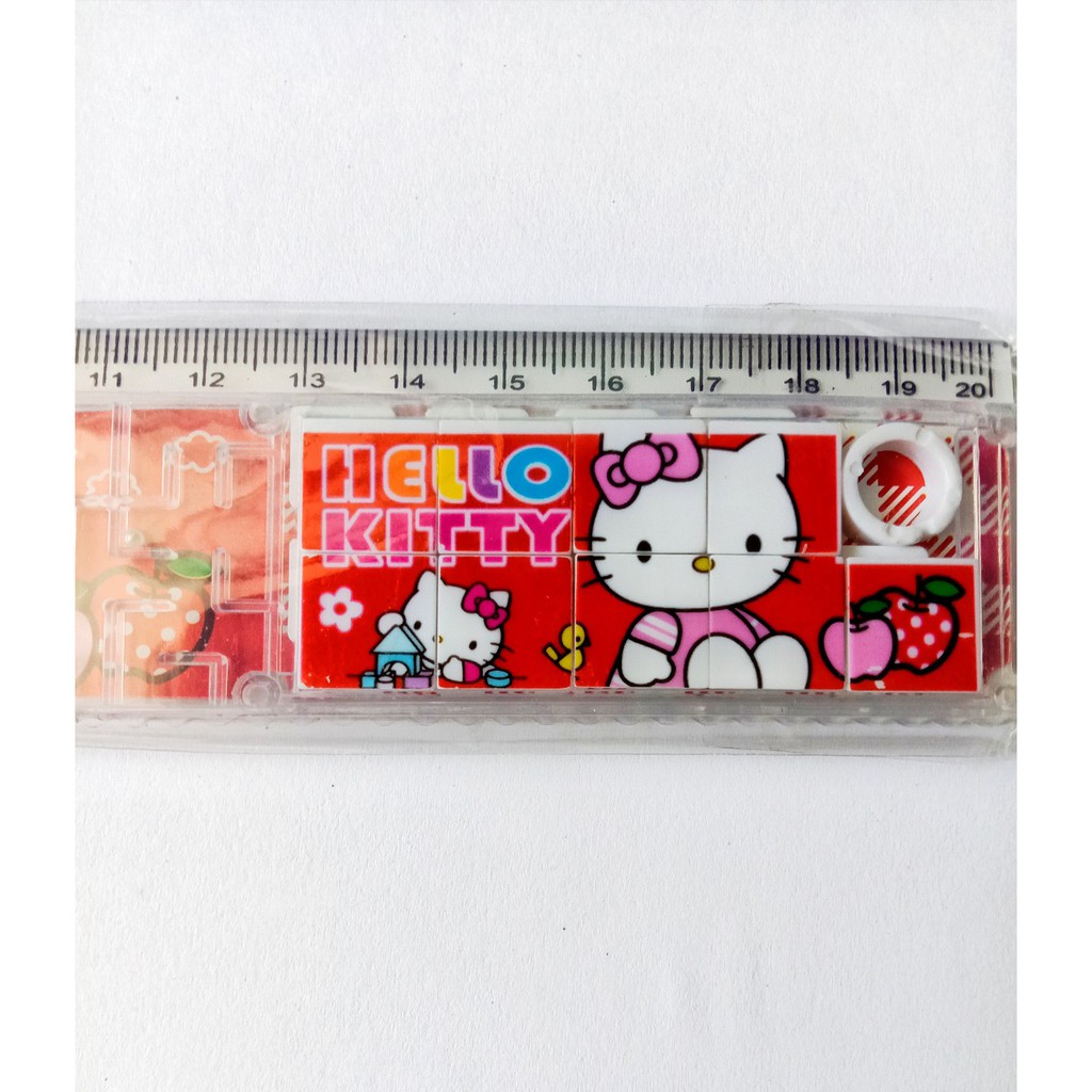 Thước kẻ 15cm, 20cm kèm trò chơi xếp hình và mê cung vui nhộn