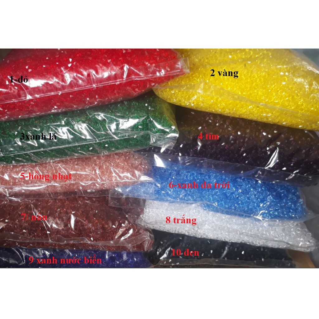 [Mã FAMAYFA giảm 10K đơn 50K] gói 10-25-50gam Hạt nhựa chóp nón size 5mm | BigBuy360 - bigbuy360.vn
