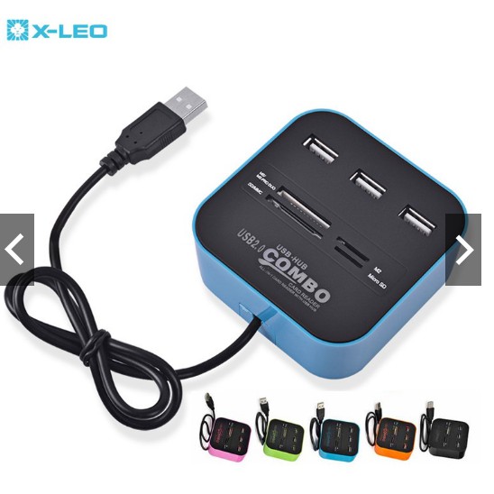 Đầu đọc thẻ đa năng và hub usb COMBO