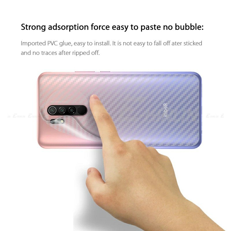 Dán lưng CarBon Xiaomi Redmi 9 FREESHIP Từ 50k vân caro chống bám mồ hôi