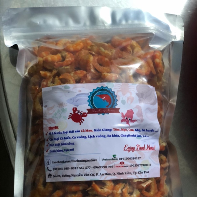 Tôm đất tươi phơi khô