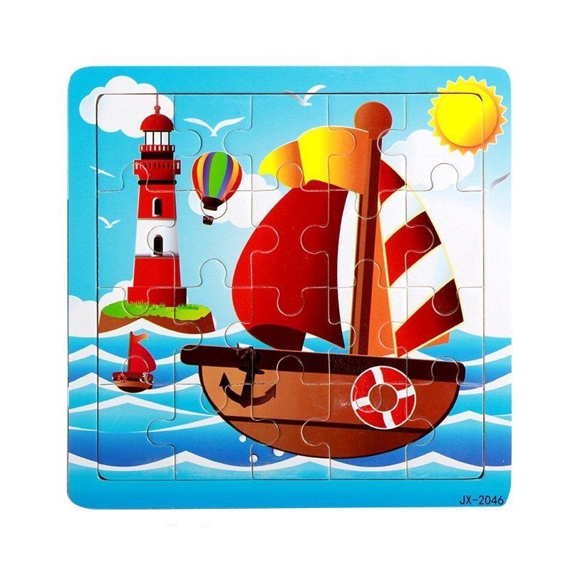 Tranh ghép gỗ 20 mảnh có khung nền🧩🧩🧩