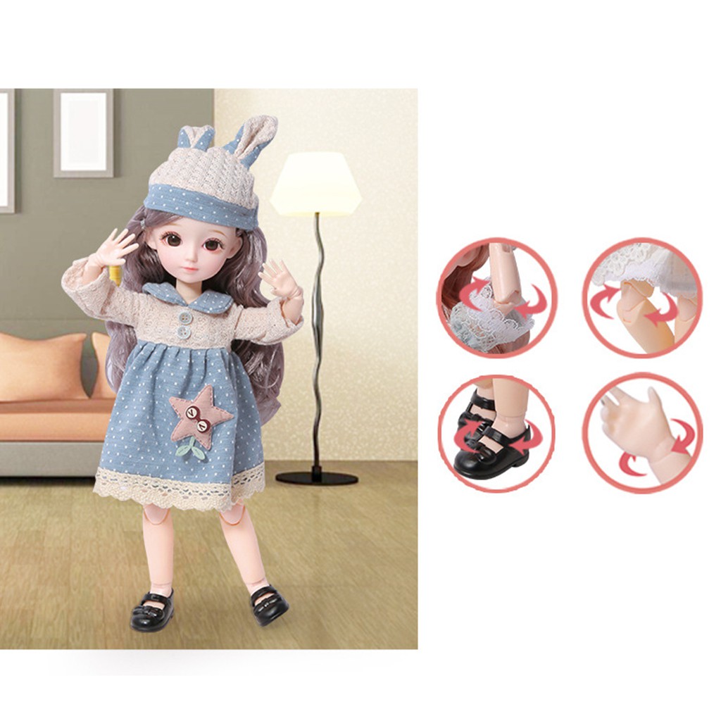 Bộ Búp Bê Tạo Hình 23 Bóng Có Khớp Nối Xinh Xắn Cho Búp Bê Bjd 61