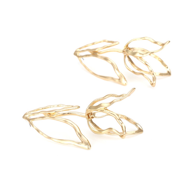 1 Đôi Bông Tai Dáng Dài Hình Hoa 8.8x4.2cm Thiết Kế Đơn Giản Thời Trang Cao Cấp