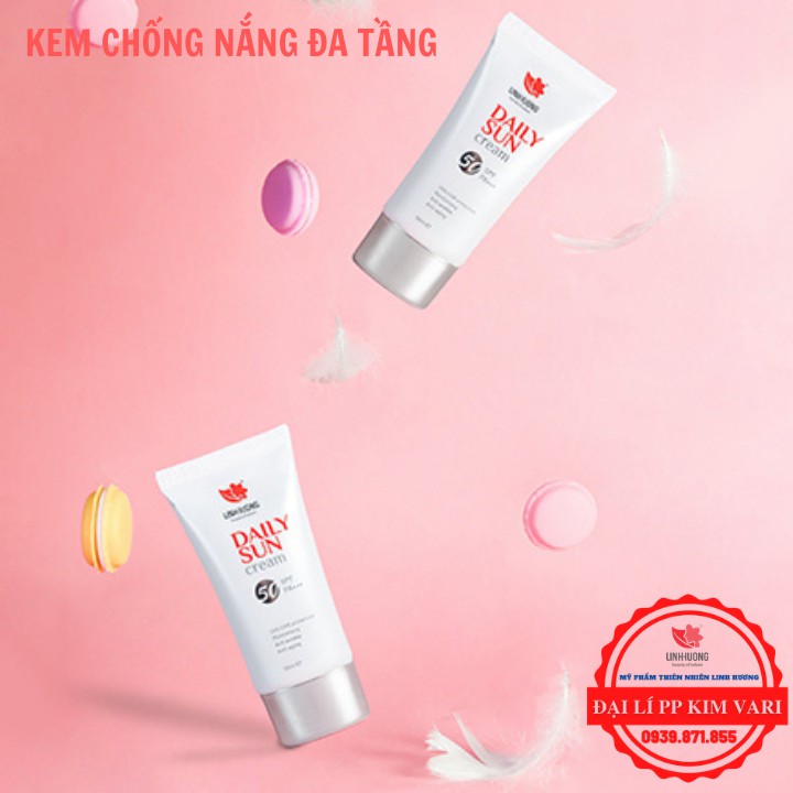 Kem Chống Nắng Linh Hương – Kem Chống Tia UVA UVB – Ngăn ngừa Nám Sạm – Không Bết Rít Không Nhờn Không Lộ Vân Kem