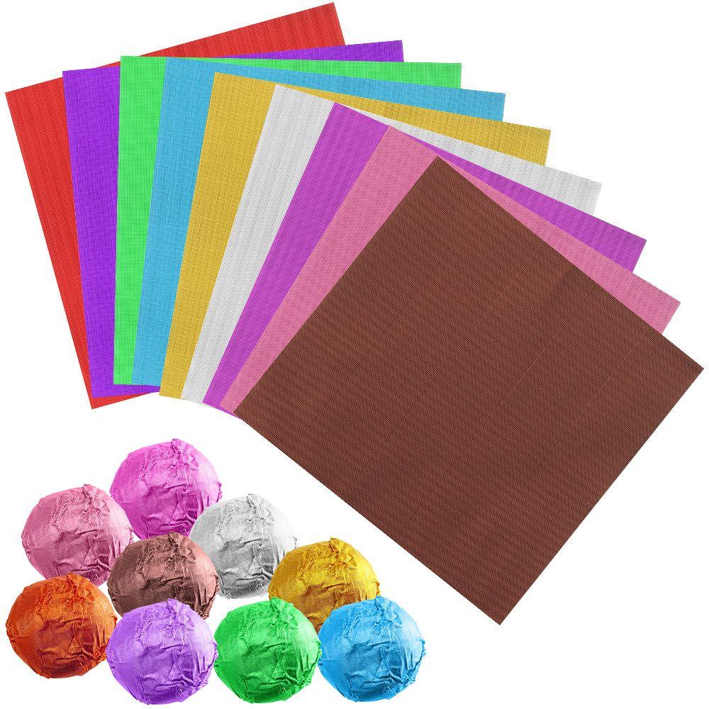 ZAIJIE24 Set 100 Lá Nhôm Dùng Để Trang Trí Bánh Kẹo DIY