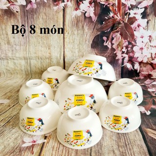Bộ tô chén sứ trắng - bộ tô chén sứ