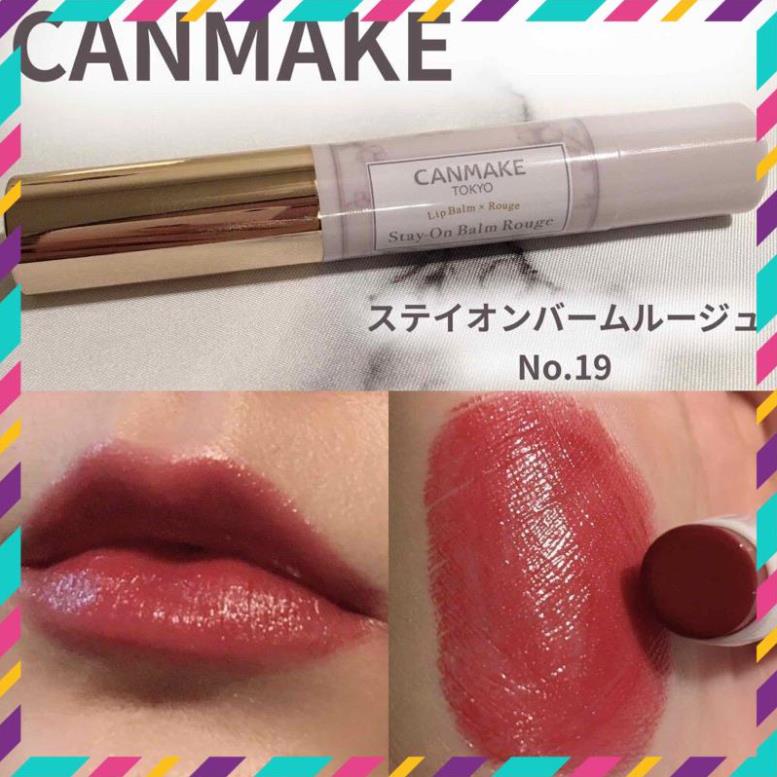 Son dưỡng có màu Canmake Stay On Rouge Balm  T04 09 16 Nhật Bản