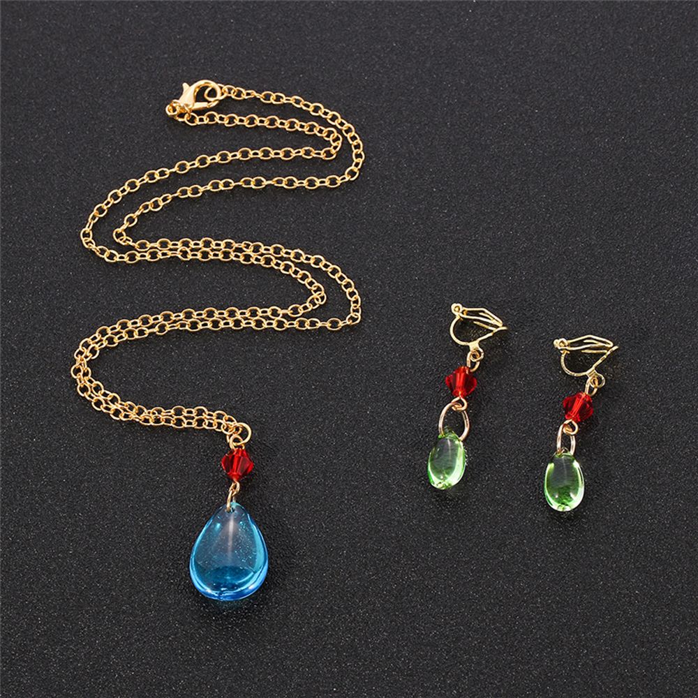 Khuyên Tai Hình Lâu Đài Phim Howl 's Moving Castle Màu Xanh Lá Thời Trang Cho Nữ