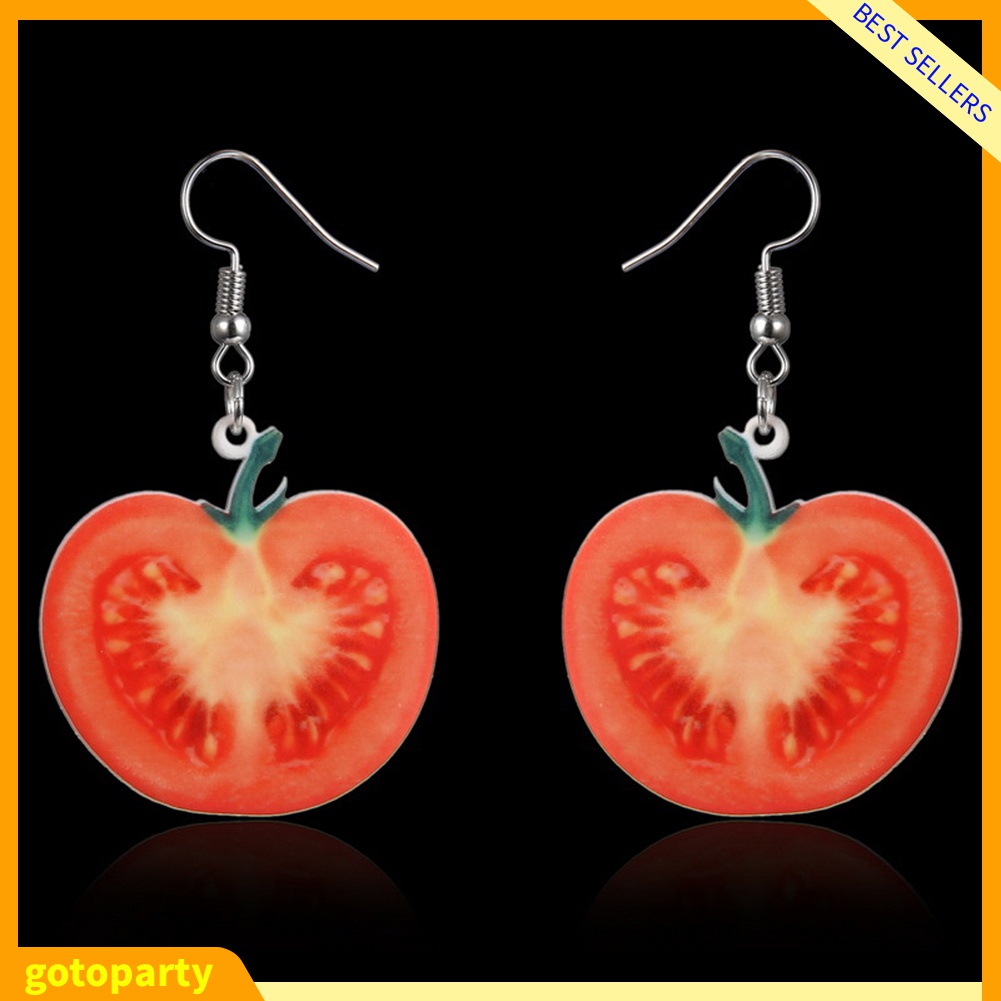 Bông tai nữ phối mặt hình trái cây đáng yêu thời trang