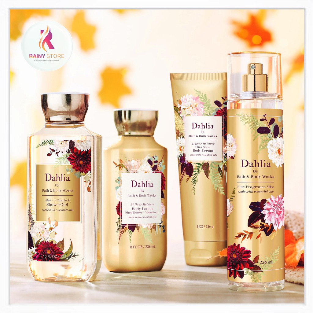 Gel tắm dưỡng thể Bath &amp; Body Works Dahlia 295ml