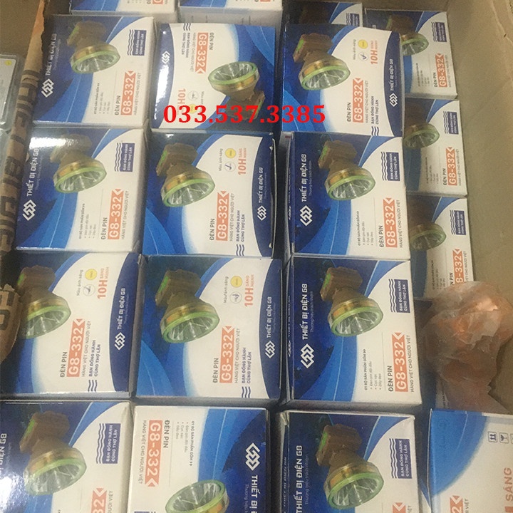 Đèn pin đeo đầu siêu sáng, đèn đội đầu G8 - 332 chất lượng cao