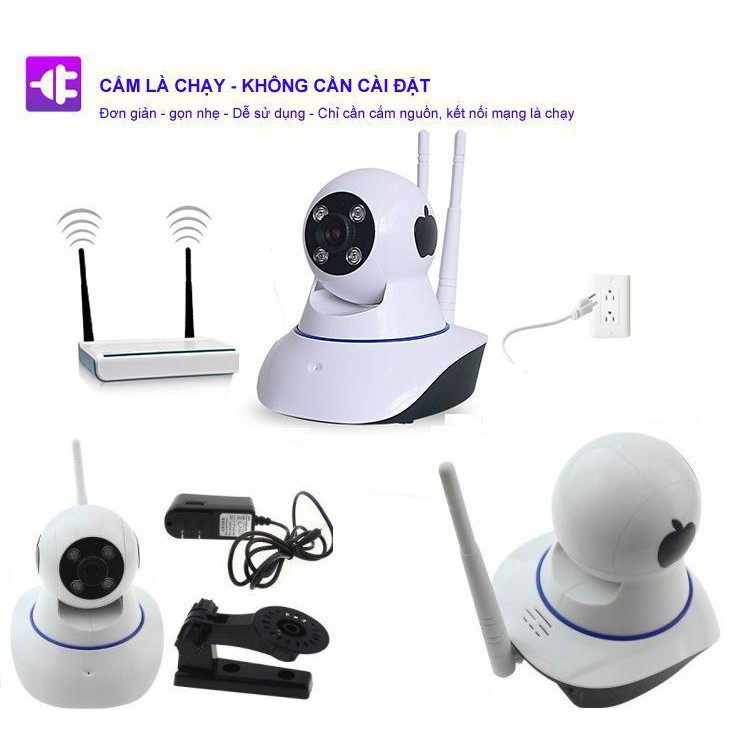 [Đơn 50K FreeShip] CAMERA GIÁM SÁT KHÔNG DÂY YOOSEE 2 RÂU | DỄ DÀNG SỬ DỤNG | 100% CHÍNH HÃNG 60002 | BigBuy360 - bigbuy360.vn