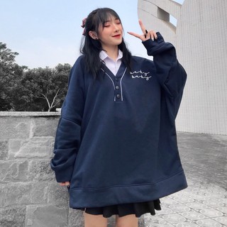 Áo sweater baby form rộng ulzzang