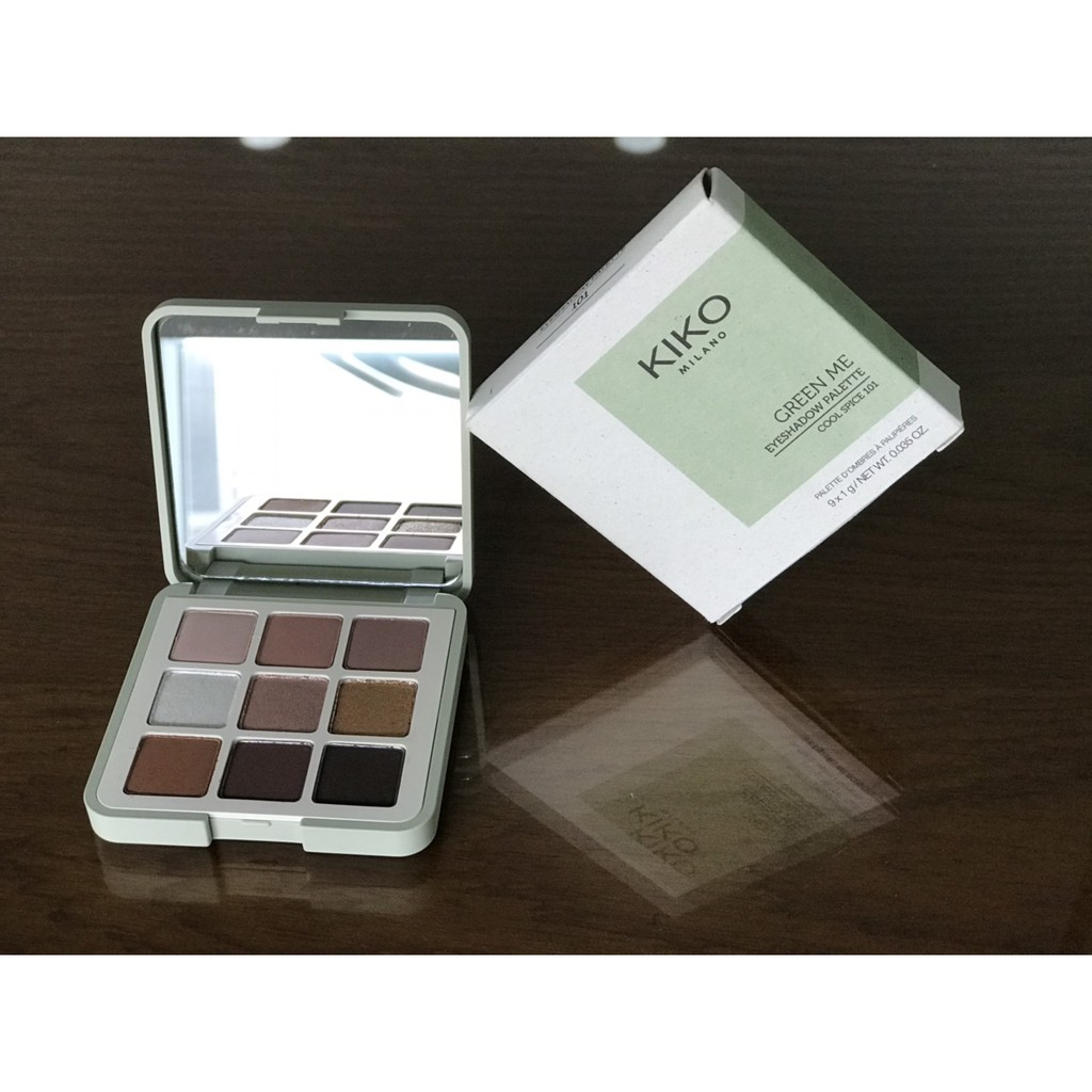 PHẤN MẮT KIKO Milano Green Me 9 ô tone nâu
