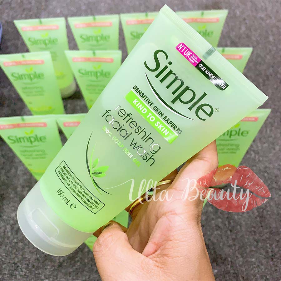 [MẪU MỚI NHẤT] Sữa Rửa Mặt Dạng Gel Simple Kind To Skin Refreshing Facial Wash Gel (150ml)