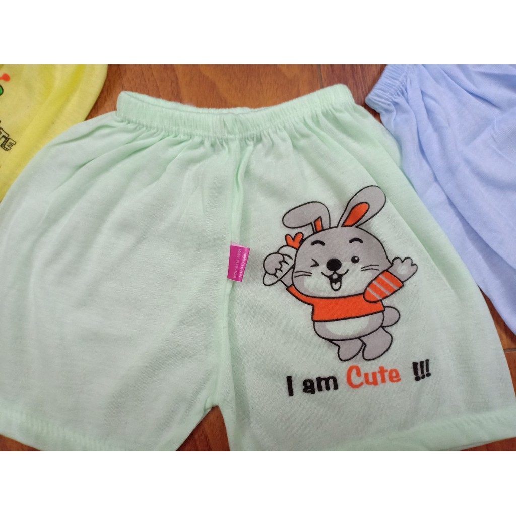 Set 5 Quần đùi cotton loại mỏng mát cho bé