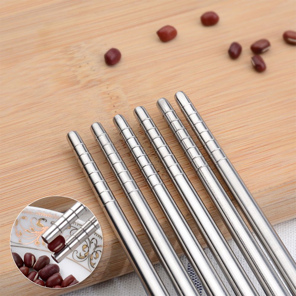 Đũa ăn bằng thép không gỉ bền bỉ có thể tái sử dụng phong cách Trung Hoa