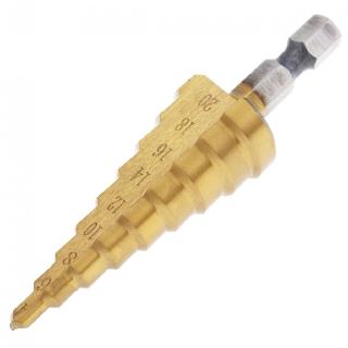 1pcs 4-20mm with Hex Shank Step Drill Bits Pagoda Cone Drill