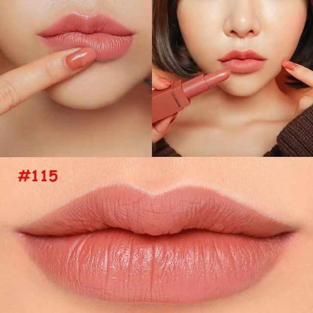 Son Lì 3CE Mood Recipe Matte Lip Color  - Màu 115 Hồng Đất - Chính Hãng 100%