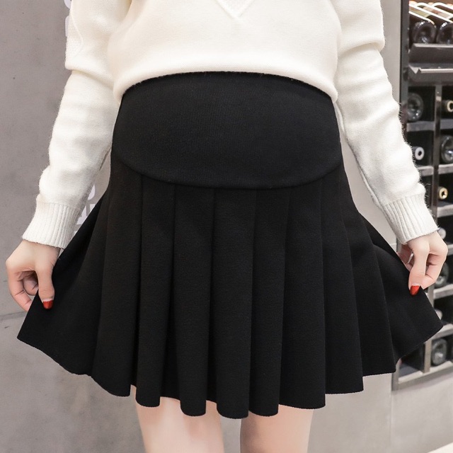 chân váy bầu xếp ly kèm quần trong | BigBuy360 - bigbuy360.vn