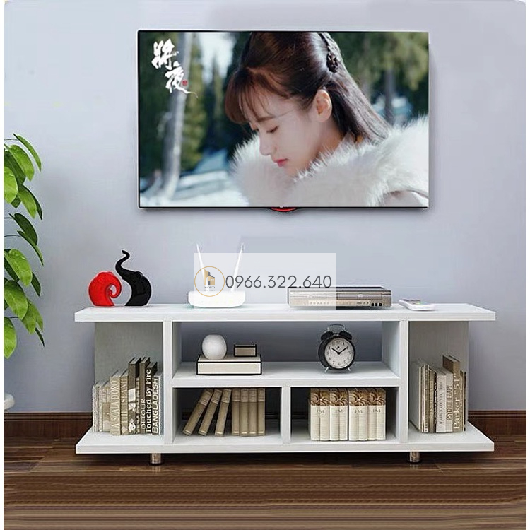Kệ tivi để sàn kệ trang trí dài 1m2 gỗ MDF chống thấm nhập khẩu dễ dàng lắp ghép gọn gàng tinh tế NADECOR