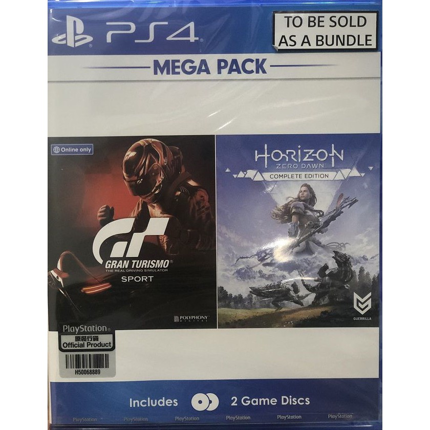 Game PS4 New: Gran Turismo Sport / Horizon Zero Dawn Complete Edition