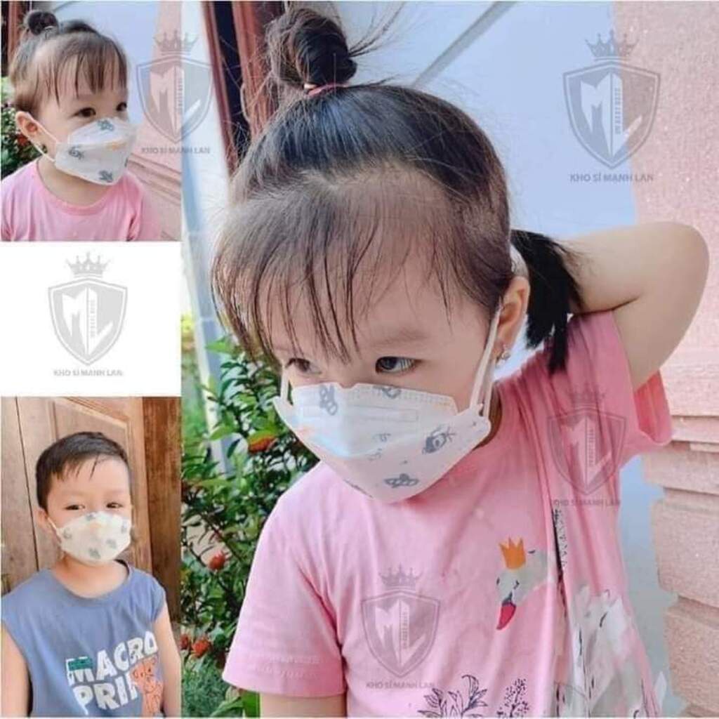 Khẩu trang cho bé Kf94 hàng chuẩn( có túi zip sịn xò) Kangmin-kids