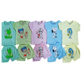 Set 5 bộ cộc tay hình cá heo