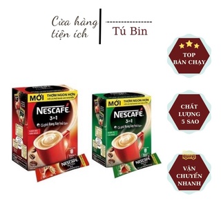 Cà phê rang xay hòa tan nescafe 3in1 đậm vị cà phê hộp 340g