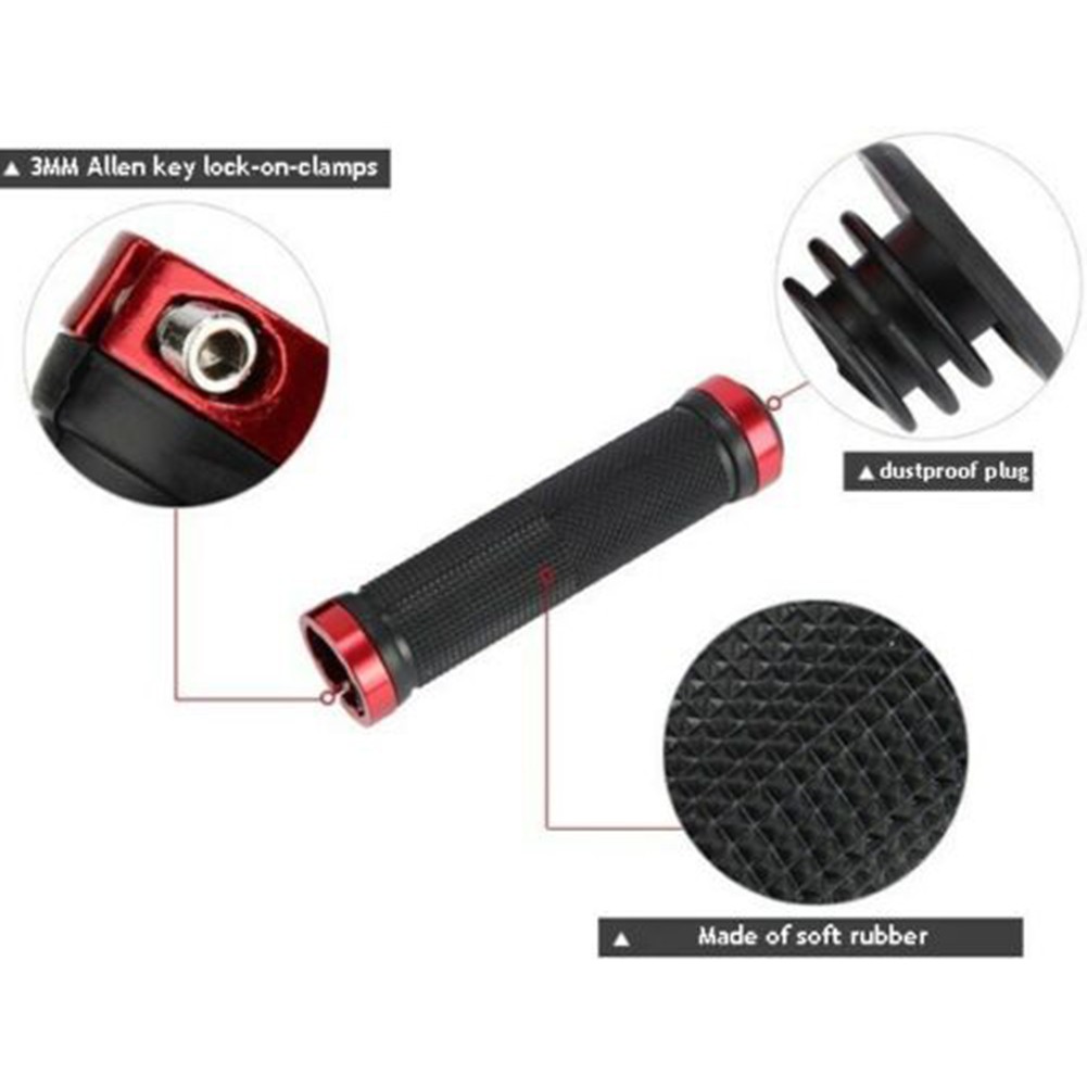 Bộ Đồ Thời Trang Kiểu Dáng Xinh Xắn Cho Bé❅ 1 Cặp Vỏ Bọc Tay Lái Xe Đạp mtb Bằng Cao Su Chống Trượt