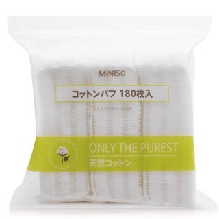 Túi bông tẩy trang Miniso 180 miếng chính hãng - hàng Nhật Bản - loại 3 lớp [PKTQ]