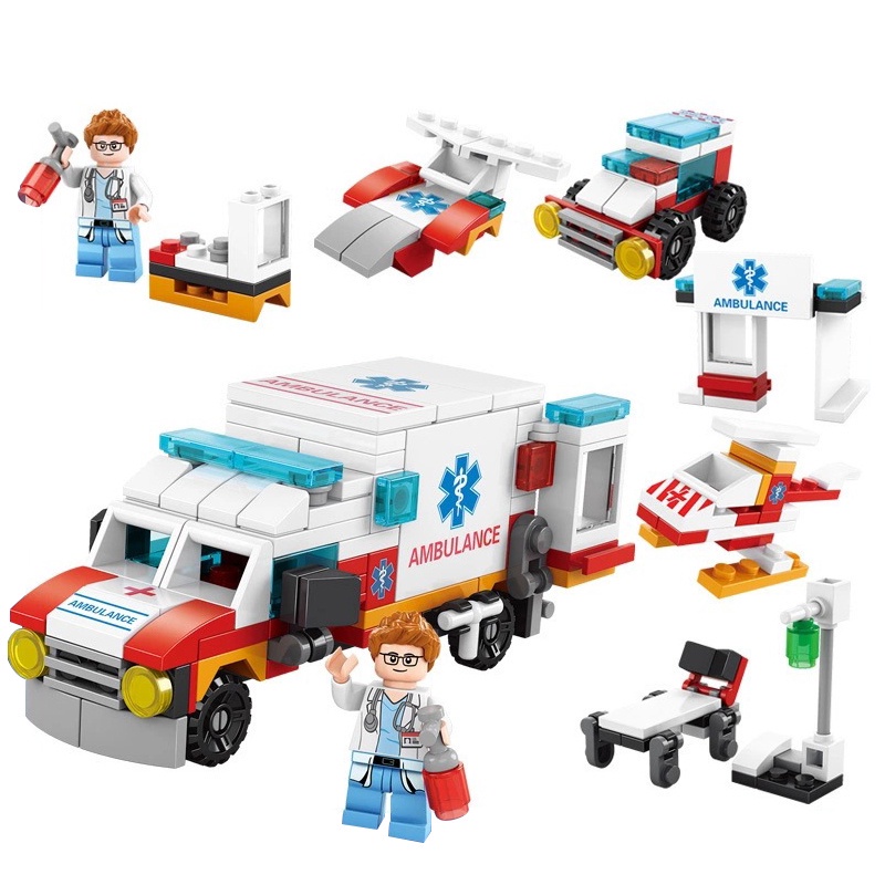 Mô hình đồ chơi Sluban 8732 dòng giữ gìn hòa bình thành phố 6 trong 1