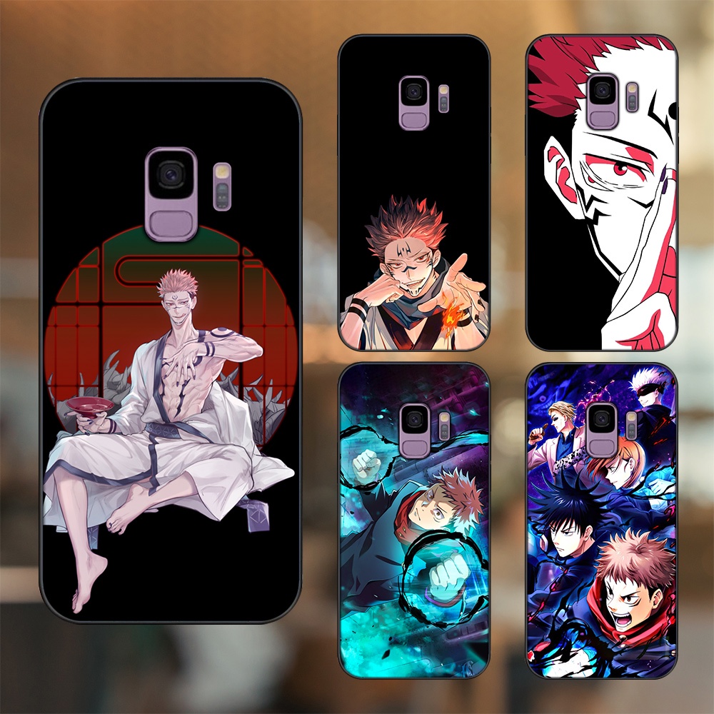 Ốp lưng Samsung S9 viền đen in hình Yuji Jujutsu Kaisen