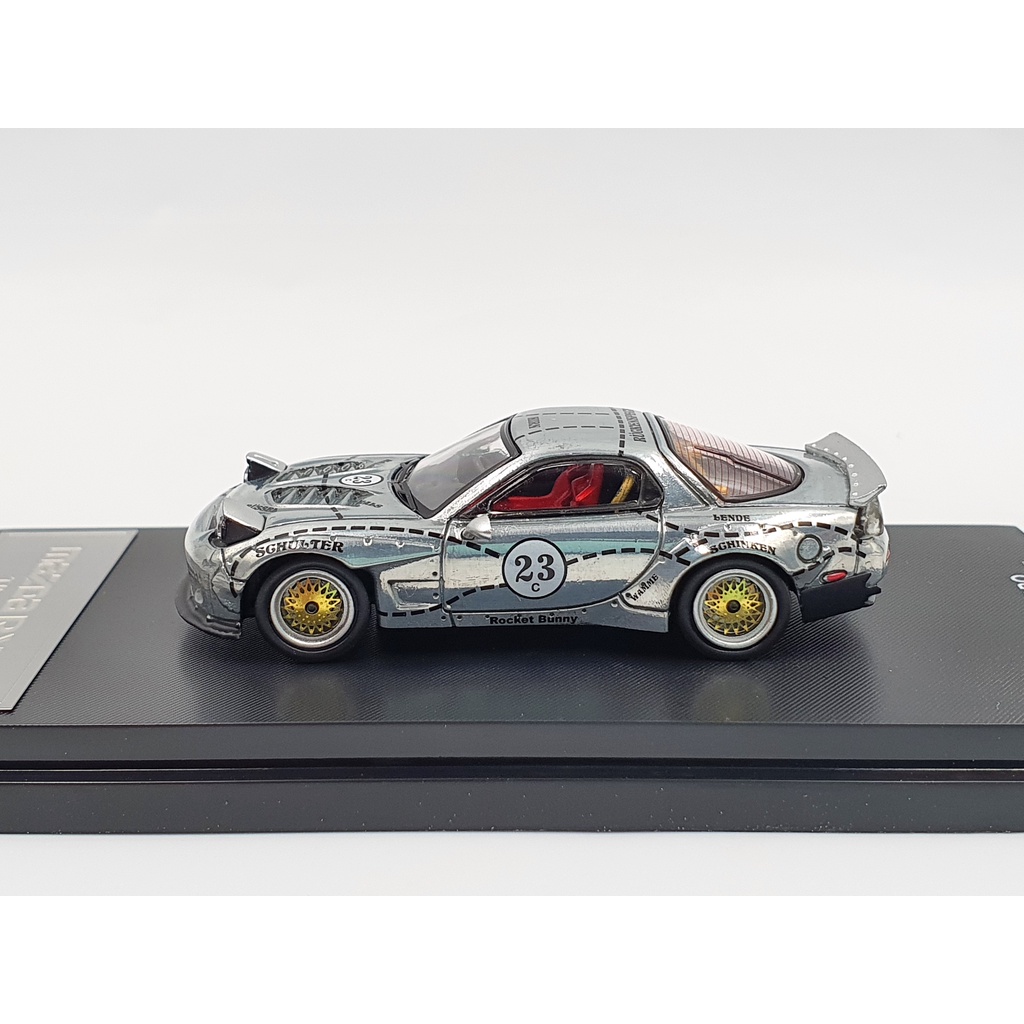 Xe Mô Hình Mazda RX-7 1:64 Time Micro (Xám)