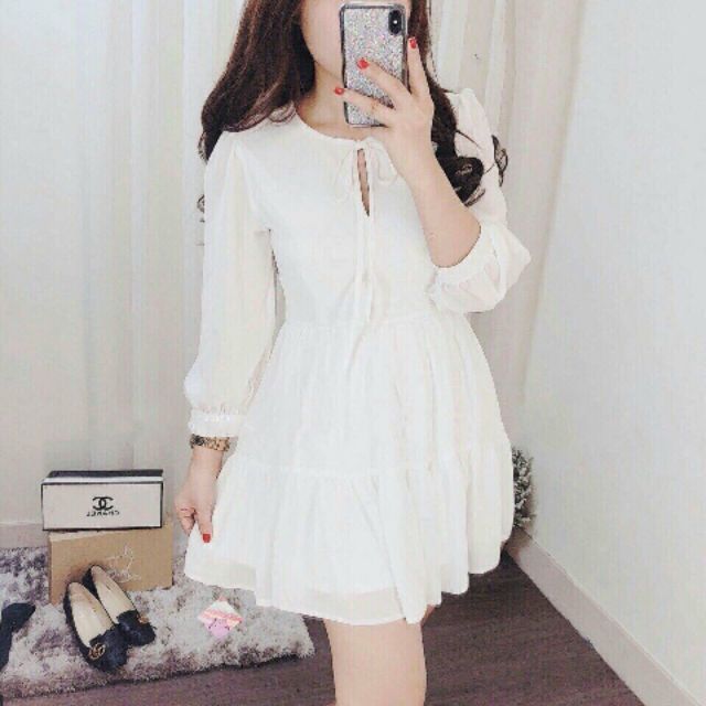 Đầm voan baby doll