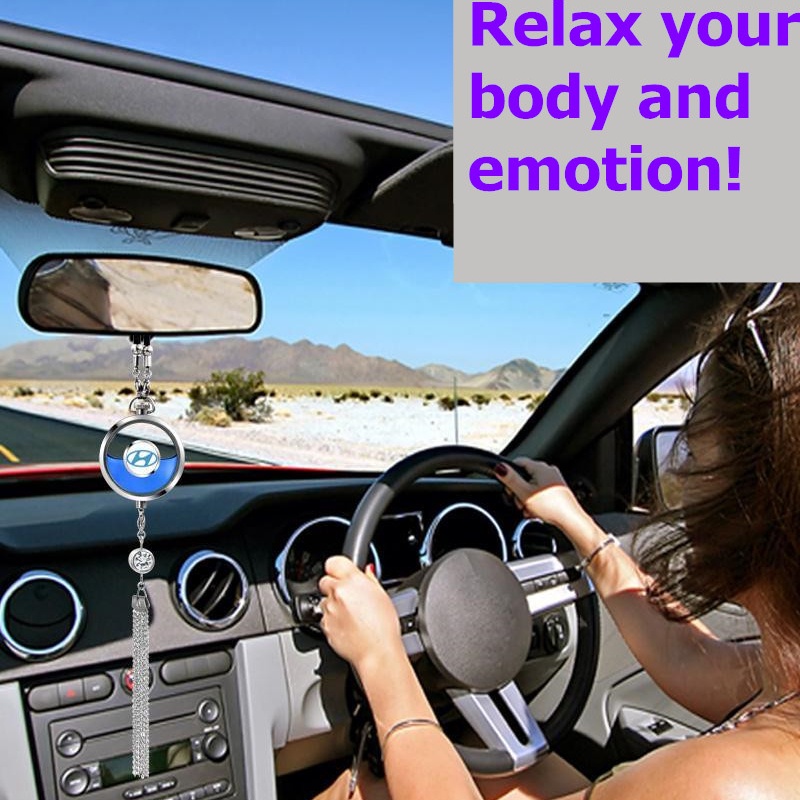 Dây Treo Trang Trí Gương Chiếu Hậu Khuếch Tán Nước Hoa Xe Hơi Bằng Kim Loại Phối Ren Xinh Xắn