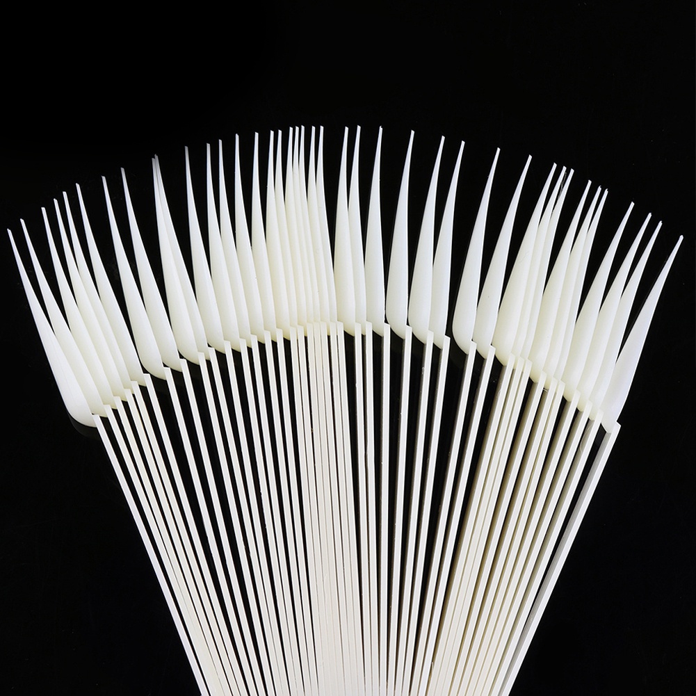 Set 40 Thẻ Móng Tay Giả Trưng Bày Mẫu Hình Quạt