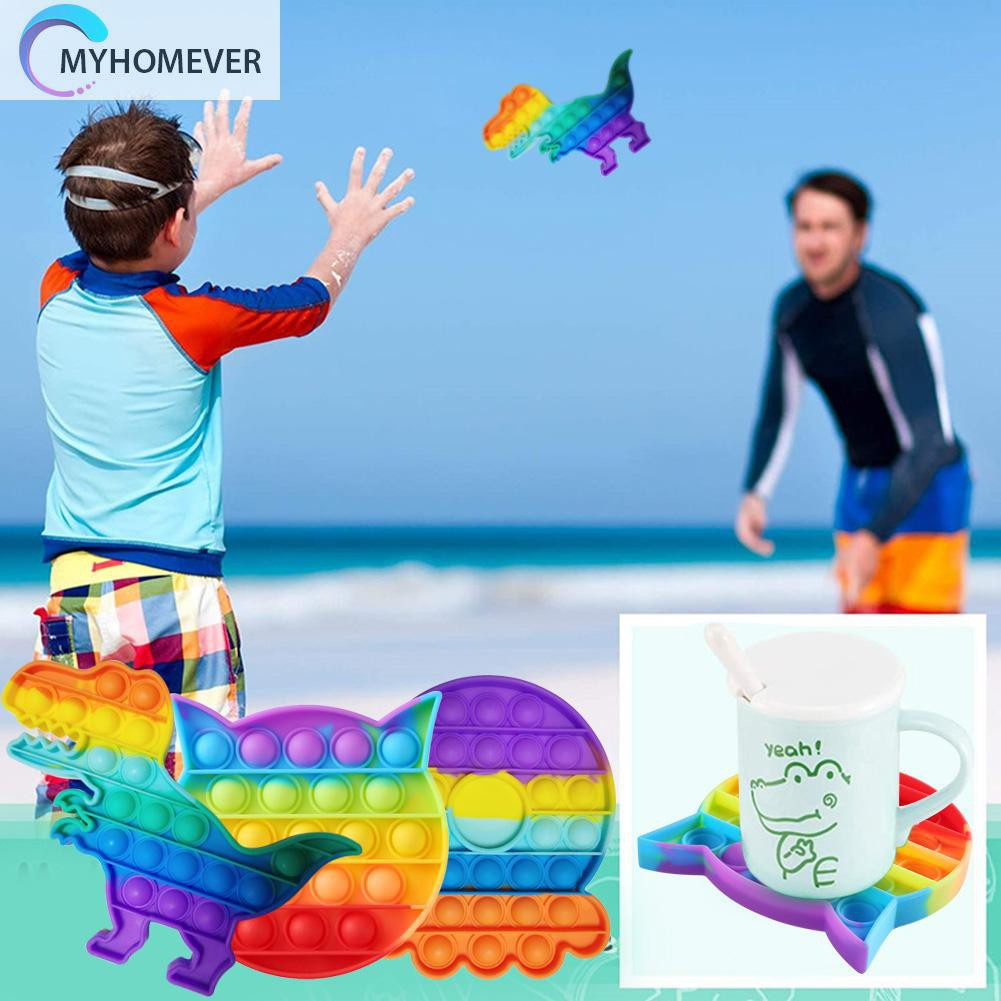 Pop It Fidget Đồ chơi Autism Push Bubble Fidget Sensory Đồ chơi Soft Desktop Puzzle Anti-stress Đồ chơi