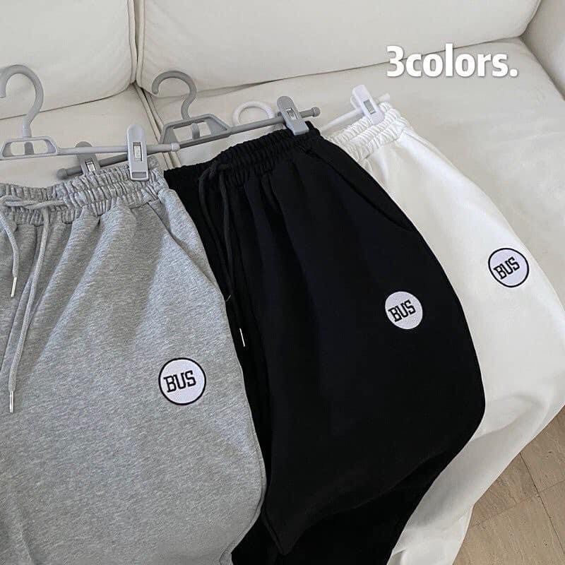 Quần jogger nỉ form rộng bus unisex nam nữ thiết kế bo chun dáng thể thao trẻ trung GuZ