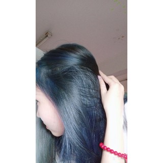 thuốc nhuộm tóc màu xanh đen