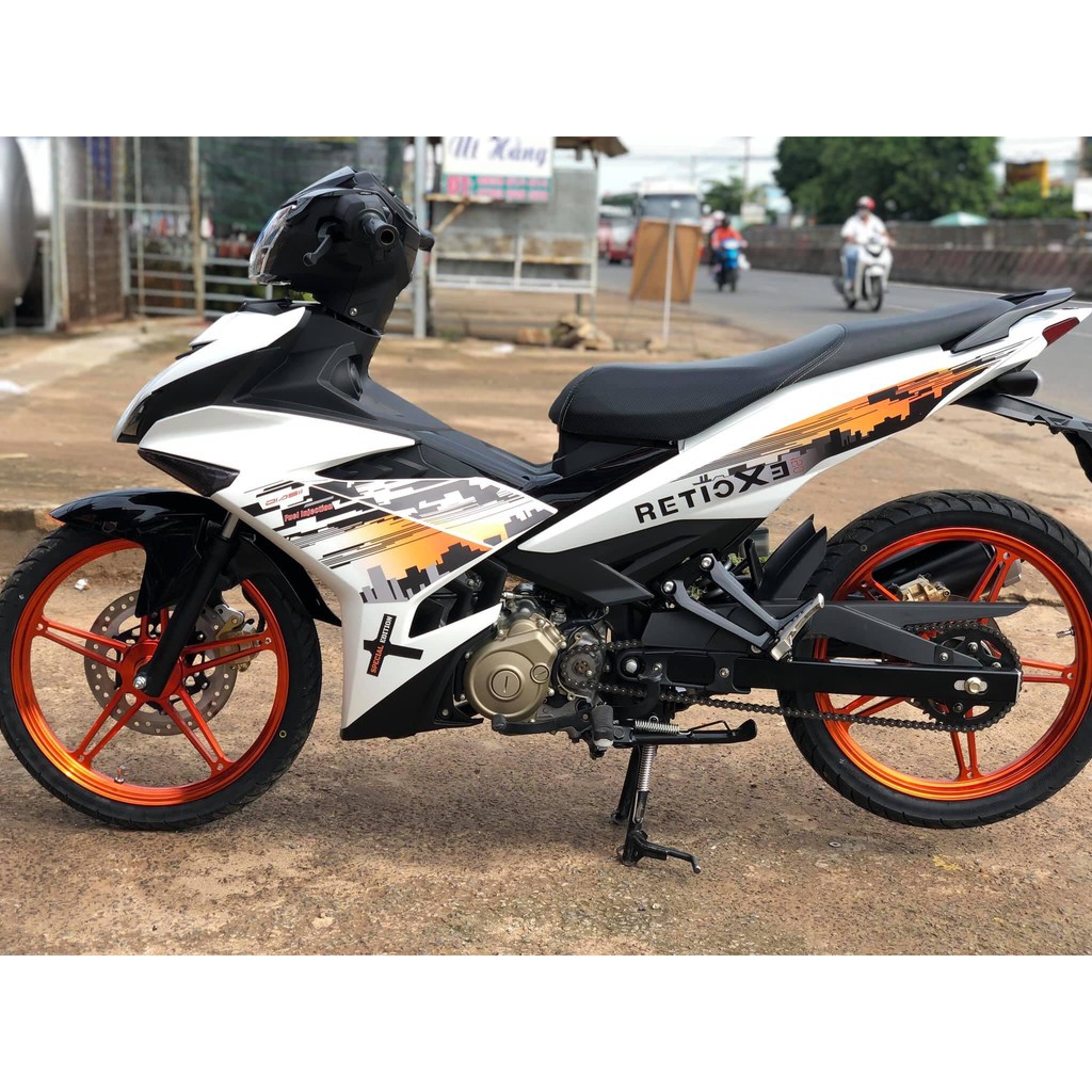 Tem Rời Exciter 150 City Cam Trắng (C)