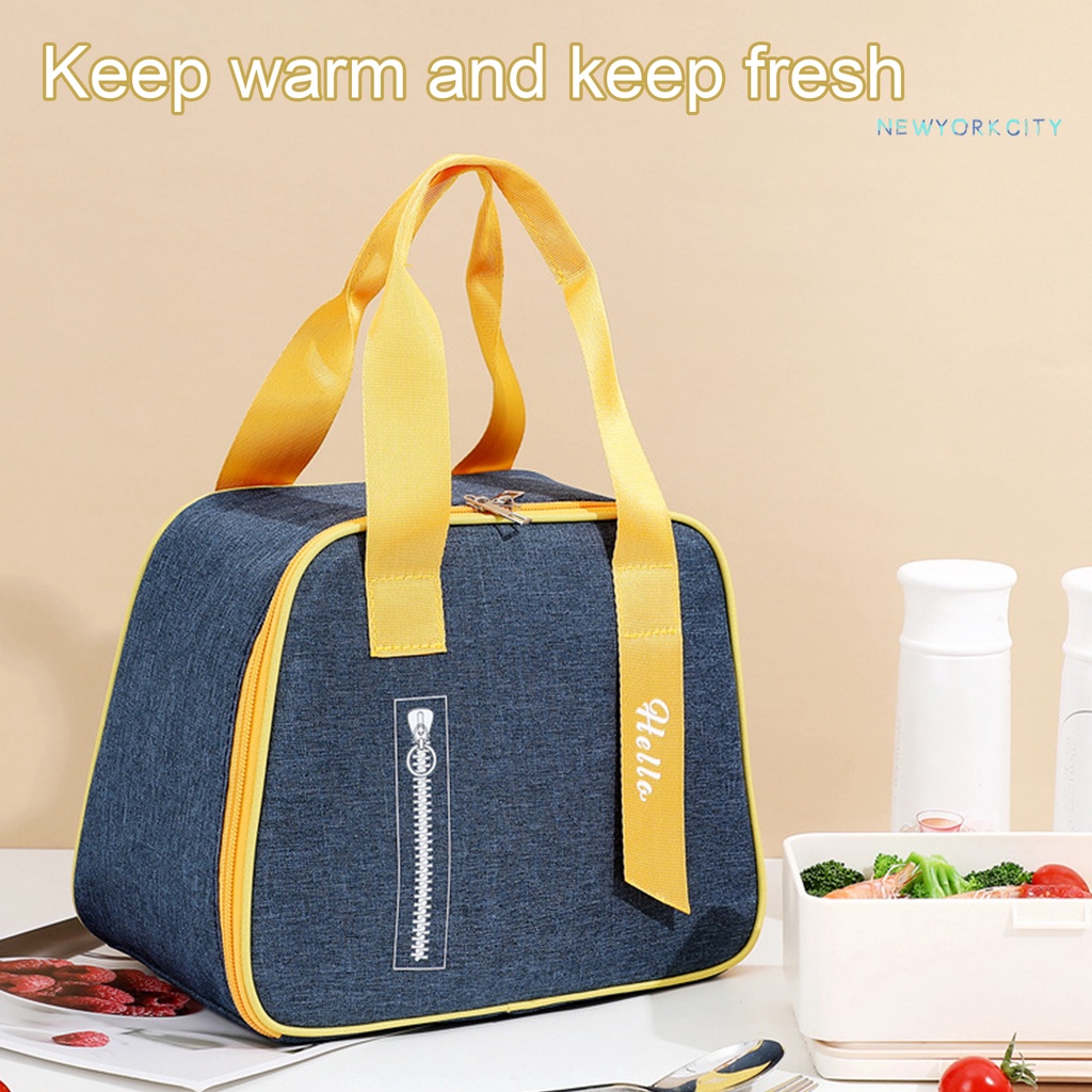 Túi Vải Oxford Ba Lớp Cách Nhiệt Chống Rò Rỉ Sức Chứa Lớn Bảo Vệ Đồ Dùng