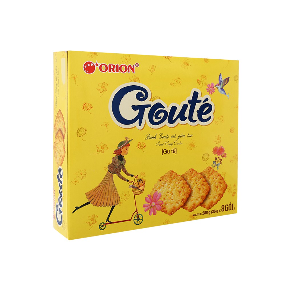 Bánh Goute mè giòn Orion (8 gói x 36g)