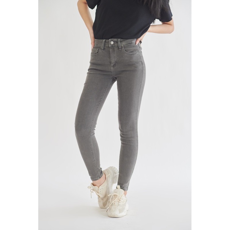 Quần skinny jeans LEN clothing xám nhạt 8008 | BigBuy360 - bigbuy360.vn