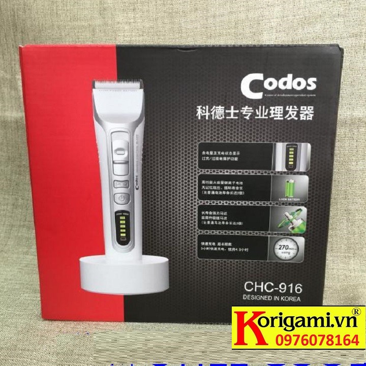 TÔNG ĐƠ CODOS CHC 916 CẮT TÓC NAM CHUYÊN NGHIỆP